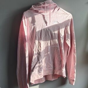 Nike Women's Light Pink Cowl-Neck Pullover Hoodie